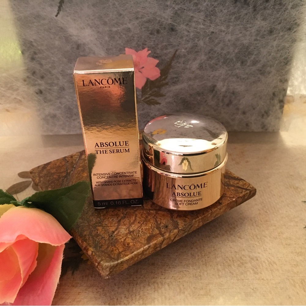 Bundle of skincare.  ABSOLUE CRÈME FONDANTE SOFT CREAM SOFT CREAM & THE SERUM
